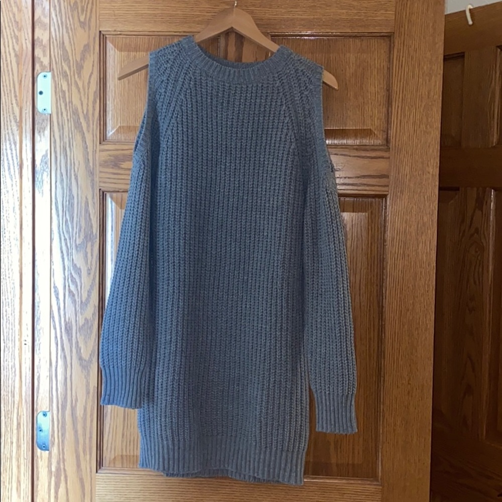 Off the shoulder oversized sweater